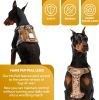 Tactical Dog Harness with Handle Medium for Pets; Desert Color Camo Dog Harness for Training and Working; Military Dog Tactical Vest; Adjustable Tacti