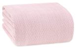 Queen Size Blanket for Bed 100% Cotton Blankets Soft and Breathable 410Gsm Waffle Lightweight Summer Blanket 90x90 Inches Pink