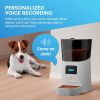 Automatic Pet Feeder with Programmable Meals and Portions. 6L Auto Dry Food Dispenser with App Control; WiFi Enable; 10s Voice Recorder & Dual Power f