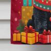 Portuguese Water Dog Holiday Christmas House Flag Large Porch Sleeve Pole Decorative Outside Yard Banner Artwork Wall Hanging, Polyester, House Size