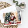 Akita Christmas Greeting Cards Pack of 8 Blank Cards with Envelopes Whimsical A7 Size 5x7 Blank Note Cards