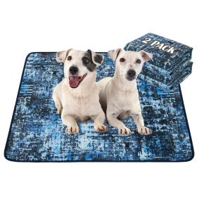 Qeils Washable Pee Pads for Dogs, 2 Pack Reusable Puppy Pads 36"x41" Super Absorbent Leakproof Dog Training Pads, Non-Slip Potty Pads for Floor, Crate (size: 36"*41"(Pack of 2))